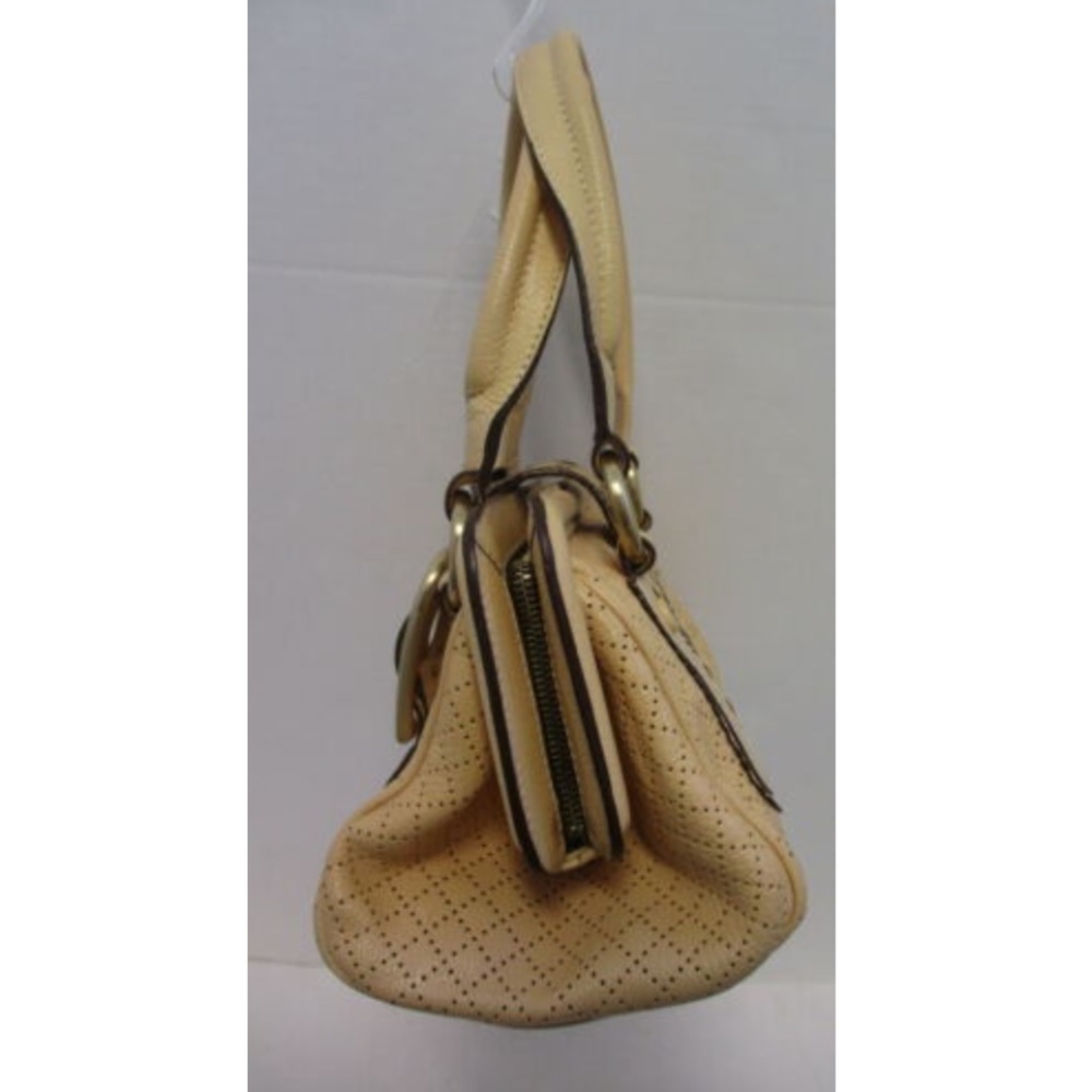 CELINE  peach perforated leather frame satchel - Picture 2 of 8